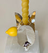 Candleholder Wrapped in 3 leaves